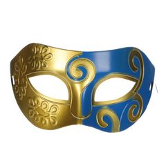 Mặt Nạ Nửa Mặt Vàng Đồng Cổ Điển - Phụ Kiện Hóa Trang Tiệc Halloween, Lễ Hội Có Dây Đeo Cho Nam Nữ