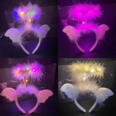 Băng Đô Phát Sáng LED Vàng Ấm Áp - Phụ Kiện Thời Trang Hàn Quốc Cho Cô Gái, Quà Tặng Sinh Nhật và Dự Tiệc