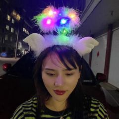 Băng Đô Phát Sáng LED Vàng Ấm Áp - Phụ Kiện Thời Trang Hàn Quốc Cho Cô Gái, Quà Tặng Sinh Nhật và Dự Tiệc