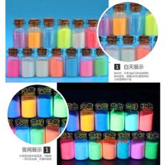 Bột Dạ Quang Siêu Sáng 10g - Phát Sáng Trong Đêm DIY, Trang Trí Nghệ Thuật, An Toàn Trong Nhà và Ngoài Trời
