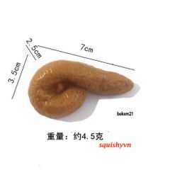 Móc Khóa Cục Phân Hài Hước - Đồ Chơi Giảm Căng Thẳng Bằng Nhựa - Quà Tặng Vui Nhộn Cho Trẻ Em Và Sinh Nhật
