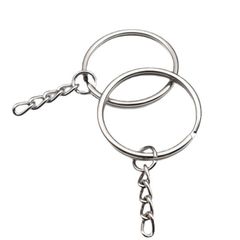 Bộ 10 Móc Khóa Sắt Vòng Đôi Handmade - Phụ Kiện Thời Trang Dễ Dàng DIY, Chất Liệu Thép Không Gỉ, Quà Tặng Độc Đáo