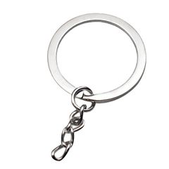 Bộ 10 Móc Khóa Sắt Vòng Đôi Handmade - Phụ Kiện Thời Trang Dễ Dàng DIY, Chất Liệu Thép Không Gỉ, Quà Tặng Độc Đáo