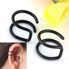 Khuyên Tai Nam Châm Không Xỏ Màu Bạc Hình Giả - Trang Sức Thời Trang Nam, Thiết Kế Hiện Đại, Quà Tặng Phong Cách