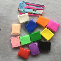 Gói Đất Sét Để Nặn Tạo Hình Siêu Nhẹ Handmade - Màu Trắng, Hồng, Lam, Tím, Vàng, Đất Sét Tự Khô Dành Cho Slime Thoải Mái Sáng Tạo