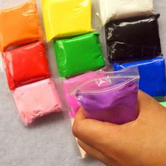 Gói Đất Sét Để Nặn Tạo Hình Siêu Nhẹ Handmade - Màu Trắng, Hồng, Lam, Tím, Vàng, Đất Sét Tự Khô Dành Cho Slime Thoải Mái Sáng Tạo