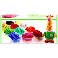 Gói Đất Sét Để Nặn Tạo Hình Siêu Nhẹ Handmade - Màu Trắng, Hồng, Lam, Tím, Vàng, Đất Sét Tự Khô Dành Cho Slime Thoải Mái Sáng Tạo