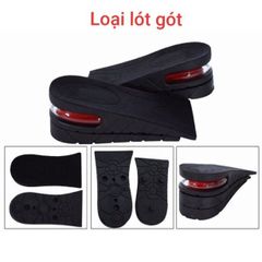 Cặp lót giày tăng chiều cao cao cấp LOTGIAY - Đệm khí, lót nhung thoáng khí, tăng từ 3-9cm, phù hợp mọi size giày nam nữ