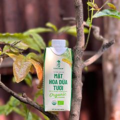 Mật Hoa Dừa Tươi Organic Sokfarm 330ml - Giải Khát Thanh Mát Từ Thiên Nhiên, Hỗ Trợ Bù Khoáng Tốt Cho Sức Khỏe