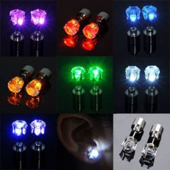 Khuyên Tai LED Phát Sáng Đính Đá Rhinestone - Bông Tai Hợp Thời Trang Nữ Độc Đáo, Phụ Kiện Thời Trang Cá Tính