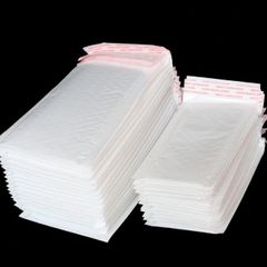 Combo 50 Túi Nylon Dán Mép Gói Hàng - Túi Gói Hàng Lót Xốp Nổ Chống Shock, Băng Keo Dán Mép Chống Móc Trộm Hàn