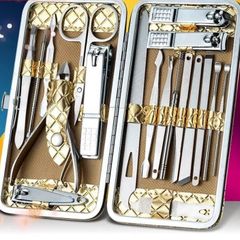 Bộ Dụng Cụ Chăm Sóc Móng Tay Đa Năng 19 Món, Thép Chống Gỉ, Gói Sang Trọng, Quà Tặng Thích Hợp cho Phụ Nữ
