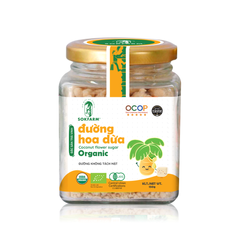 Đường Hoa Dừa Hữu Cơ Sokfarm 160g - Vị Ngọt Tự Nhiên, Thay Thế Đường Tinh Luyện, Chỉ Số Đường Huyết Thấp, Thực Phẩm Dinh Dưỡng An Toàn cho Bé