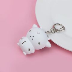 Móc Khóa Phát Sáng Đèn Led Có Nhạc Hình Bò Sữa Ngộ Nghĩnh - Móc Khóa 3 Trong 1 Độc Đáo và Thú Vị cho Fan Sưu Tầm