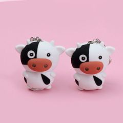 Móc Khóa Phát Sáng Đèn Led Có Nhạc Hình Bò Sữa Ngộ Nghĩnh - Móc Khóa 3 Trong 1 Độc Đáo và Thú Vị cho Fan Sưu Tầm