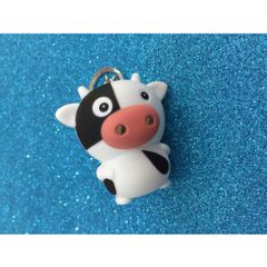 Móc Khóa Phát Sáng Đèn Led Có Nhạc Hình Bò Sữa Ngộ Nghĩnh - Móc Khóa 3 Trong 1 Độc Đáo và Thú Vị cho Fan Sưu Tầm