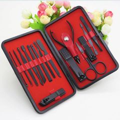 Bộ Cắt Móng Tay Titan Không Gỉ Cao Cấp 15 Món - Hộp Da Thiết Kế Sang Trọng, Dụng Cụ Làm Đẹp An Toàn cho Gia Đình