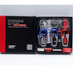 Móc Khóa Cao Cấp OMUDA 3754 - Hợp Kim Inox Bền Bỉ, Móc Xe Ô Tô & Xe Máy, Màu Cam & Xanh Thanh Lịch