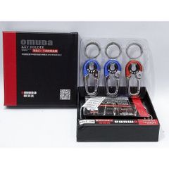 Móc Khóa Cao Cấp OMUDA 3754 - Hợp Kim Inox Bền Bỉ, Móc Xe Ô Tô & Xe Máy, Màu Cam & Xanh Thanh Lịch