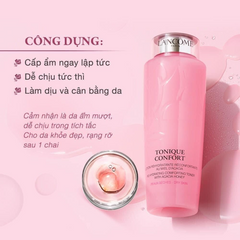 Nước Hoa Hồng Lancôme Tonique Confort 400ml Chính Hãng - Toner Cấp Ẩm, Dưỡng Da Mềm Mại, Kháng Viêm, Hương Thơm Dễ Chịu