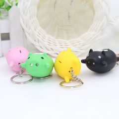 Móc Khóa Heo Phát Sáng LED Có Đèn & Nhạc - Móc Khóa Thiên Thần Dễ Thương 3 in 1 Cho Người Yêu Thú Cưng