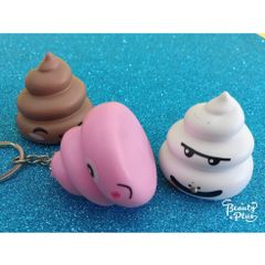 Móc Khóa Phát Sáng Đèn LED Hình Cục Shit Ngộ Nghĩnh - Đèn Pin & Âm Thanh Vui Nhộn, Phụ Kiện Thời Trang Độc Đáo