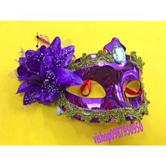 Mặt Nạ Nửa Mặt Lông Vũ Sang Trọng 2029 - Phụ Kiện Hóa Trang Halloween, Cosplay Quý Phái Cho Nam Nữ