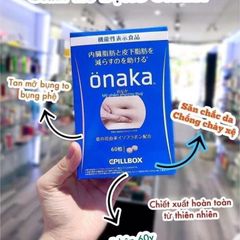 (Chính hãng) Viên Uống Giảm Mỡ Bụng Dưới Onaka Nhật Bản - Hỗ Trợ Giảm Cân Sau Sinh - 60 Viên Giảm Mỡ Bụng Cấp Tốc nhập khẩu