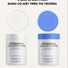 Viên Uống Codeage Liposomal Glutathione 1000mg - Hỗ Trợ Trắng Da, Ngăn Ngừa Oxy Hóa, Cải Thiện Tình Trạng Nám Da, Quy Cách 60 Viên