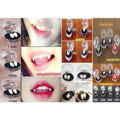 Răng Nan Hóa Trang Giả Cao Cấp 11mm-19mm - Răng Khểnh Baby Cosplay Thời Trang Halloween - Keo Dán Răng Thật An Toàn