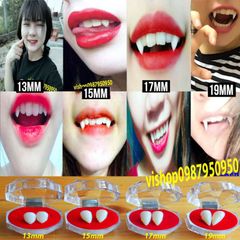 Răng Nan Hóa Trang Giả Cao Cấp 11mm-19mm - Răng Khểnh Baby Cosplay Thời Trang Halloween - Keo Dán Răng Thật An Toàn