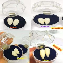 Răng Nan Hóa Trang Giả Cao Cấp 11mm-19mm - Răng Khểnh Baby Cosplay Thời Trang Halloween - Keo Dán Răng Thật An Toàn