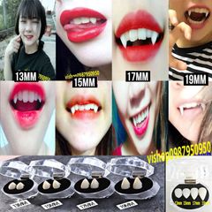 Răng Nan Hóa Trang Giả Cao Cấp 11mm-19mm - Răng Khểnh Baby Cosplay Thời Trang Halloween - Keo Dán Răng Thật An Toàn
