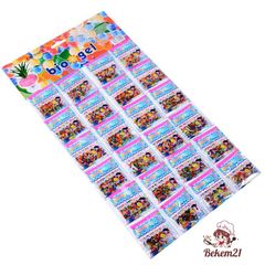 Vỉ 24 Gói Hạt Nở 2400 Viên - Hạt Tinh Thể Trang Trí Chậu Cây, Đồ Chơi Trẻ Em, Hàng Có Sẵn
