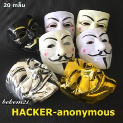 Mặt Nạ Hacker Vàng Bóng Anonymous 2020 - Phụ Kiện Thời Trang Độc Đáo, Chất Liệu Nhựa Dẻo, Hàng Nhập Khẩu