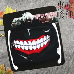 Khẩu Trang Vải Cotton Anime Tokyo Ghoul - Thiết Kế Hình Hàm Răng Dành Cho Nam Nữ, Phong Cách Thời Trang độc Đáo