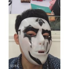 Mặt Nạ Jabbawockeez Vẽ Đặc Biệt - Mặt Nạ Hacker Anonymous Halloween, Phục Trang Kinh Dị Cho Người Yêu Thích Phim Scream
