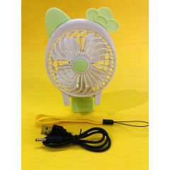 Quạt Mini Cầm Tay Tai Thỏ Dễ Thương Gập Gọn - Quạt Sạc USB Di Động, Mát Lạnh, Phụ Kiện Đáng Yêu Thời Trang