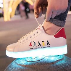 Giày Phát Sáng 7 Màu Họa Tiết Thời Trang - Giày Đèn LED Chống Nước Dành Cho Nam Nữ, Phù Hợp Cho Sinh Nhật, Tiệc Tùng