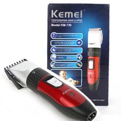 Tông Đơ Cắt Tóc Trẻ Em Kemei 730 - An Toàn, Dễ Sử Dụng, Kèm Dụng Cụ Lấy Ráy Tai Có Đèn - Thích Hợp Cho Gia Đình