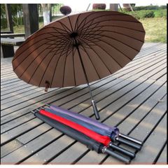 Ô Dù Cỡ Lớn 24 Nan Cao Cấp Chống Lật - Ô Đi Mưa Hàn Quốc Có Quai Đeo, Chống Tia UV và Nắng, Chất Liệu Siêu Chống Thấm