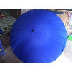 Ô Dù Cỡ Lớn 24 Nan Cao Cấp Chống Lật - Ô Đi Mưa Hàn Quốc Có Quai Đeo, Chống Tia UV và Nắng, Chất Liệu Siêu Chống Thấm