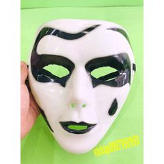 Mặt Nạ Jabbawockeez Vẽ Giọt Nước - Mặt Nạ Hóa Trang Đen Trắng Độc Đáo Cho Halloween Và Tượng Trưng Thần Chết