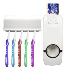 Bộ Lấy Kem Đánh Răng Tự Động Touch Me Kèm Giá Để Bàn Chải - Tiện Lợi và Sang Trọng Cho Phòng Tắm