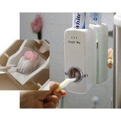 Bộ Lấy Kem Đánh Răng Tự Động Touch Me Kèm Giá Để Bàn Chải - Tiện Lợi và Sang Trọng Cho Phòng Tắm