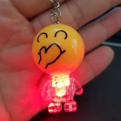 Móc Khóa Mặt Cười Emoji Phát Sáng Nhiều Màu - Phụ Kiện Thời Trang Dễ Thương Cho Chìa Khóa & Túi Xách