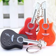 Móc Khóa Đàn Ghita Phát Sáng - Móc Chìa Khóa LED Âm Thanh Độc Đáo, Quà Tặng Dễ Thương cho Người Yêu Âm Nhạc