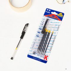 Bộ bút xinh kèm 5 ngòi mực nước đen - Dụng cụ văn phòng phẩm tiện dụng cho học sinh và nhân viên văn phòng
