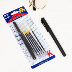 Bộ bút xinh kèm 5 ngòi mực nước đen - Dụng cụ văn phòng phẩm tiện dụng cho học sinh và nhân viên văn phòng