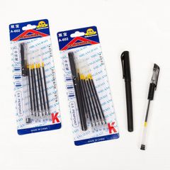 Bộ bút xinh kèm 5 ngòi mực nước đen - Dụng cụ văn phòng phẩm tiện dụng cho học sinh và nhân viên văn phòng